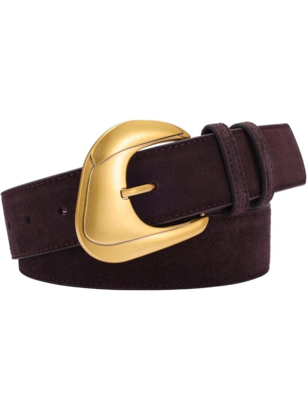 Stylish Women's Wide Suede Belt with Buckle - Fashion Accessory for Any Outfit